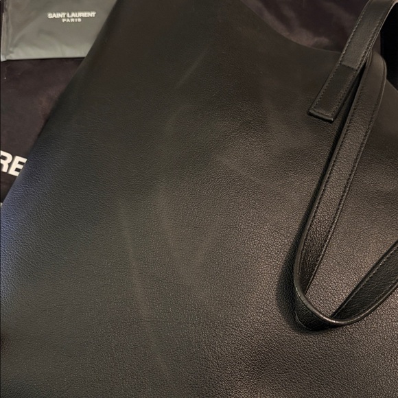 Yves Saint Laurent Black Leather Tote - Picture 6 of 14